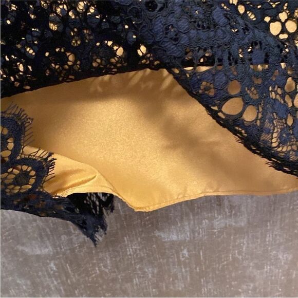 Marina Rinaldi Elegant Black Lace Dress, US12 - Picture 4 of 8